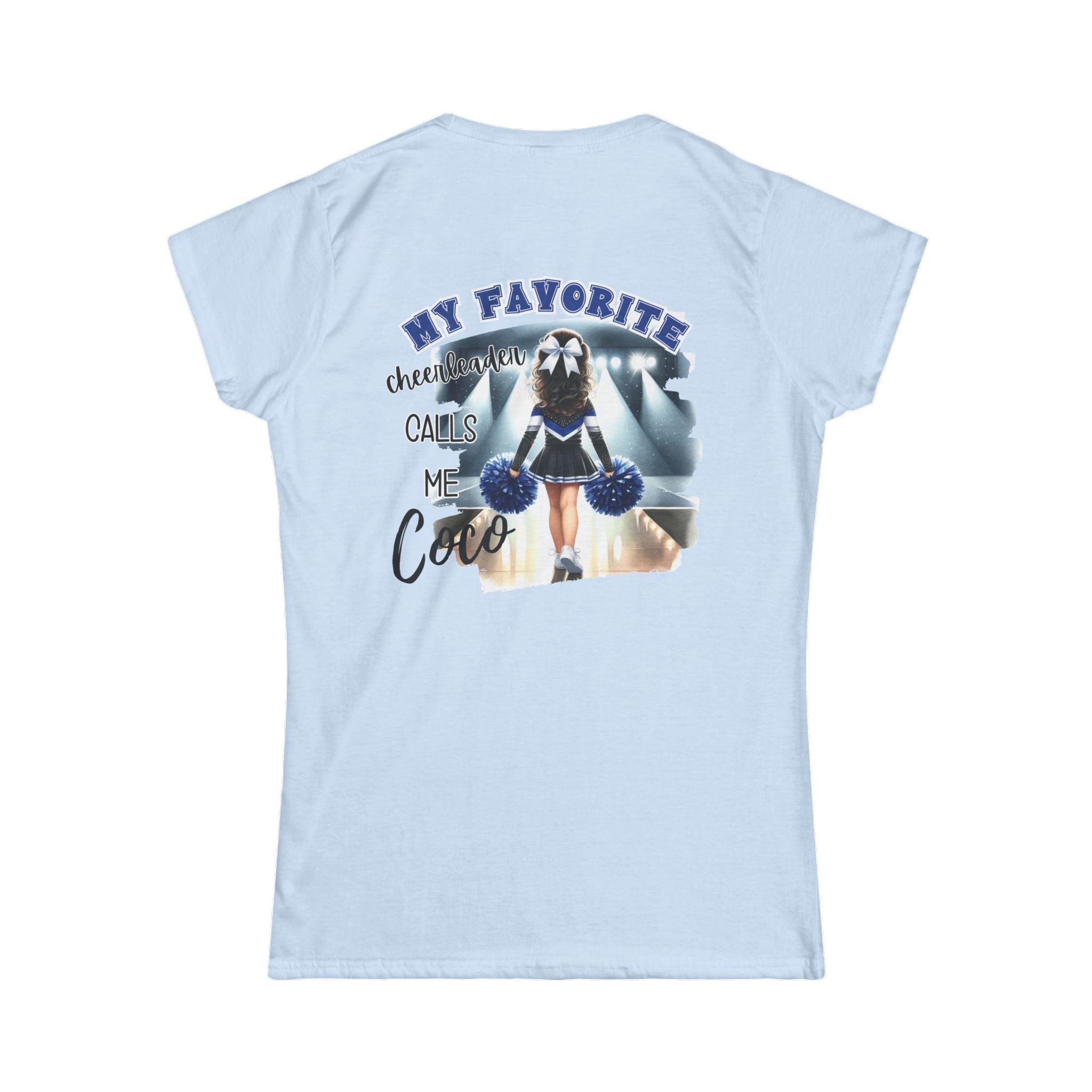 My Favorite Cheerleader Calls Me Coco T-Shirt | Cheer Mom Tee