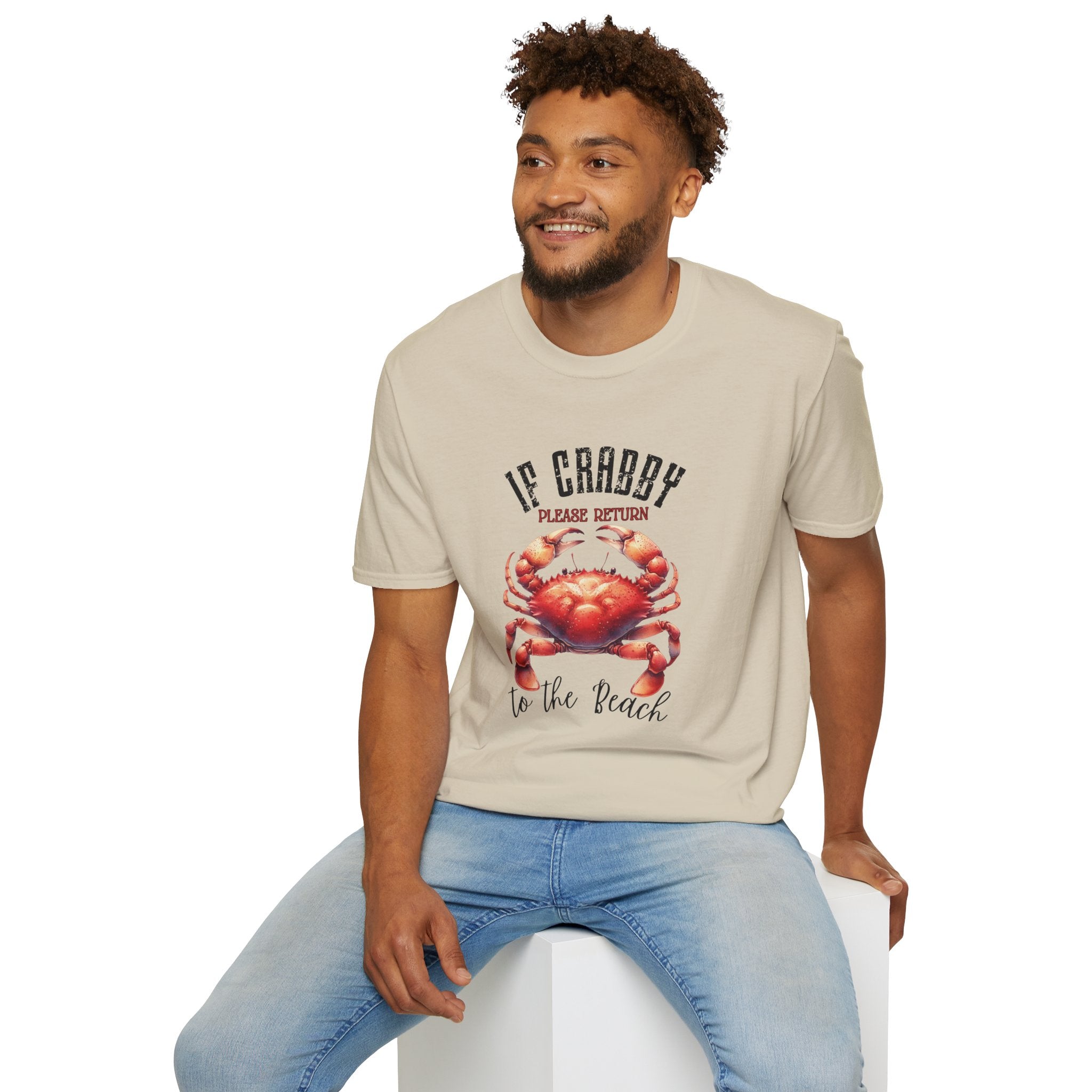 If Crabby Please Return to the Beach T-Shirt | Crab Graphic Tee