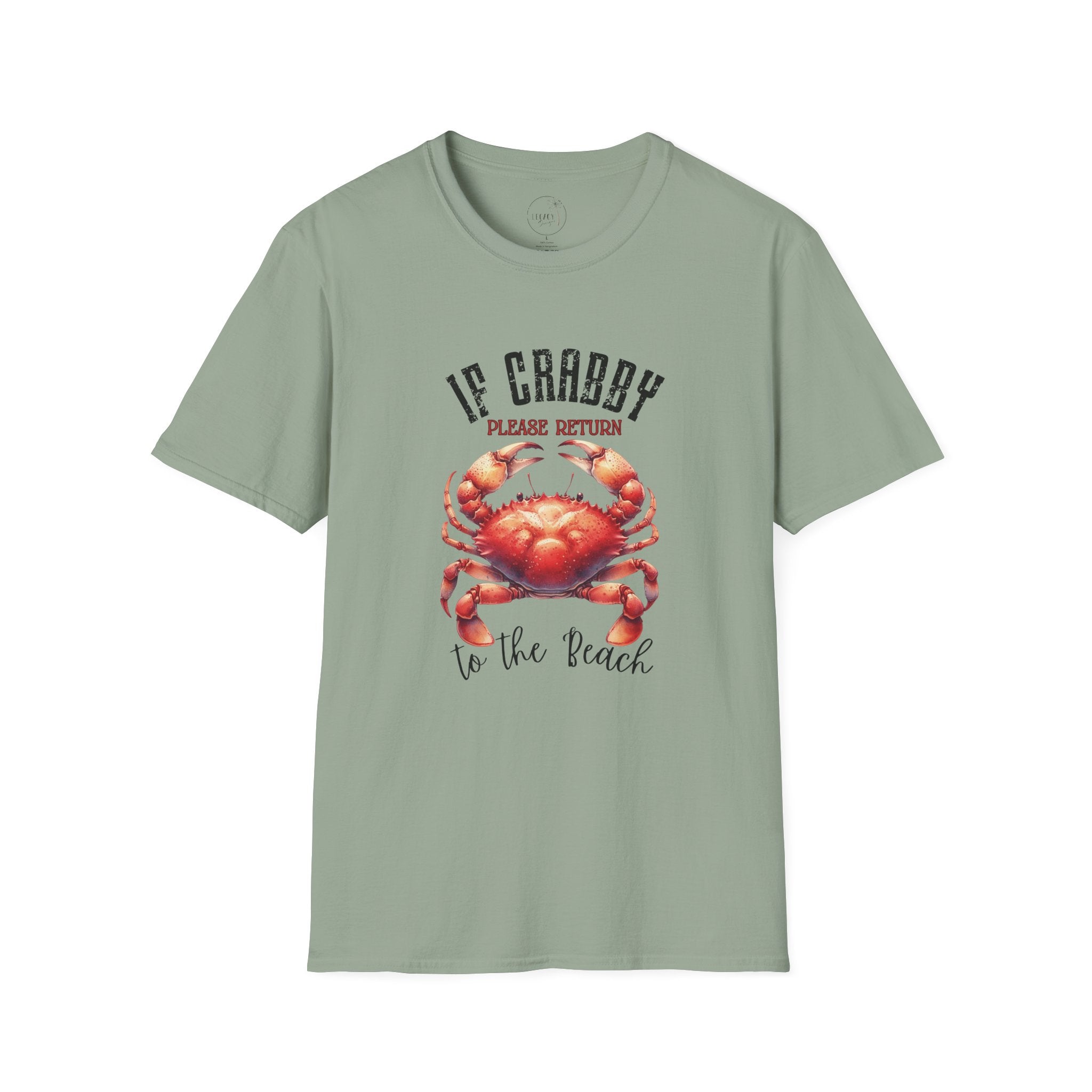 If Crabby Please Return to the Beach T-Shirt | Crab Graphic Tee