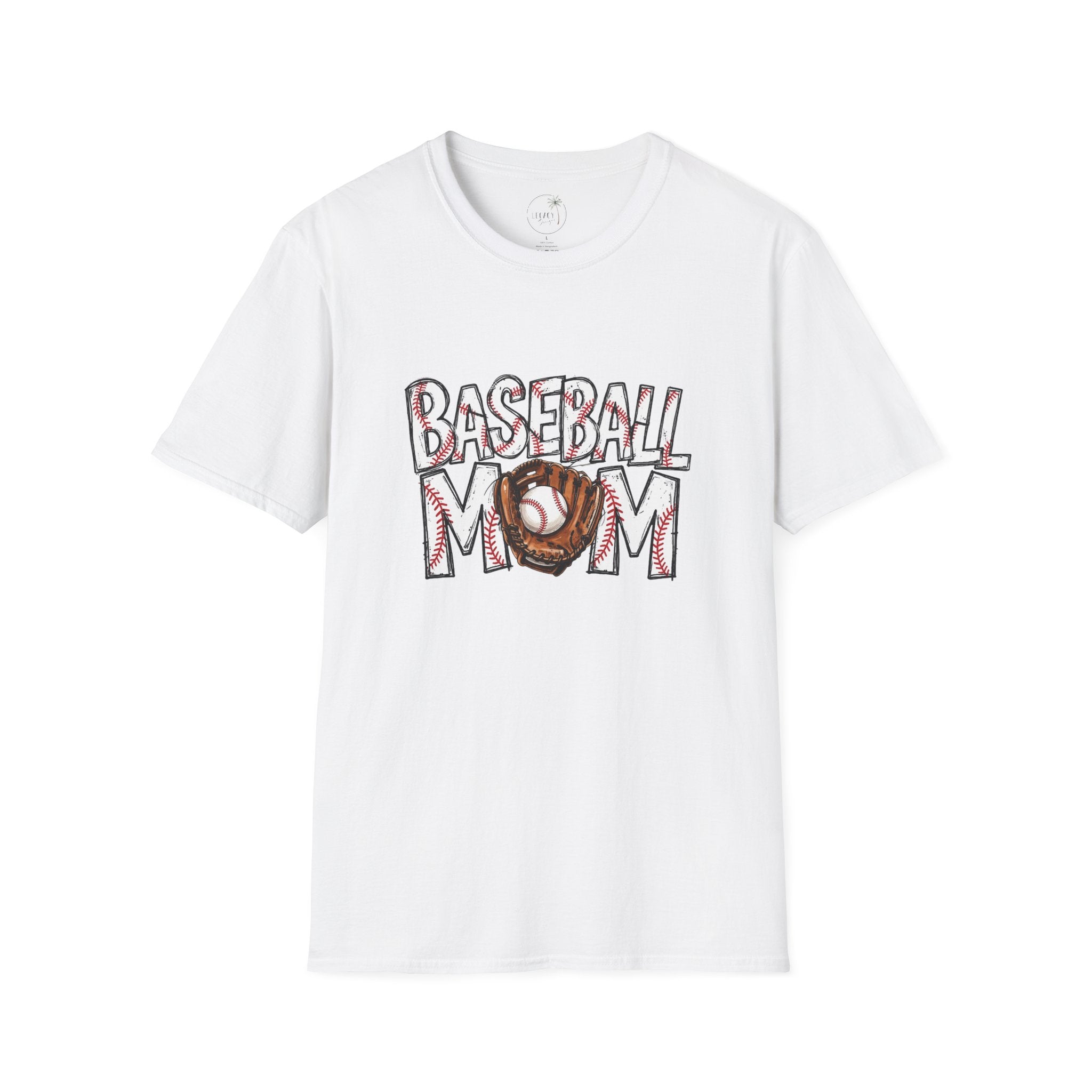 Baseball Mom T-Shirt | Baseball Ball Graphic, Mom Lettering