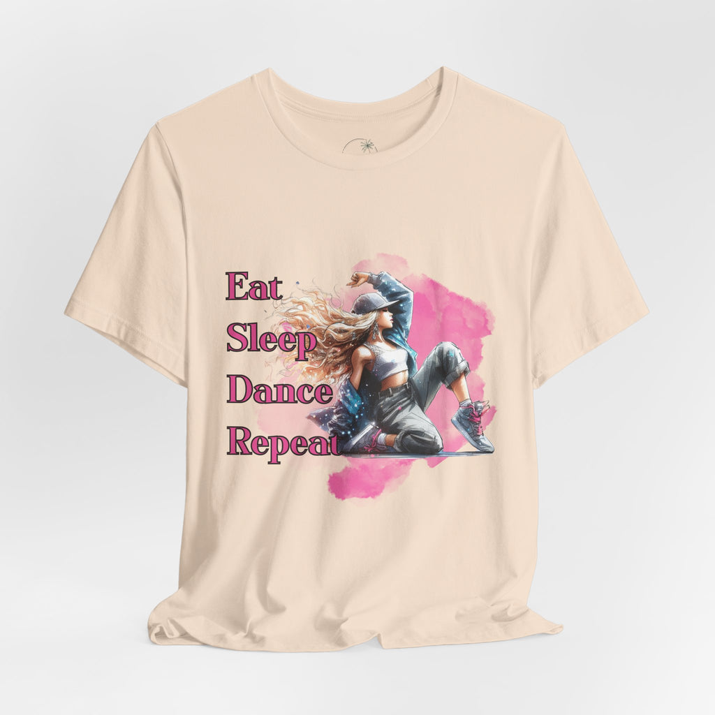 Eat Sleep Dance Repeat-Dance Lover's Unisex Tee, Gift for Dancers, Casual Dancewear, Festival Top, Unique Graphic Tee