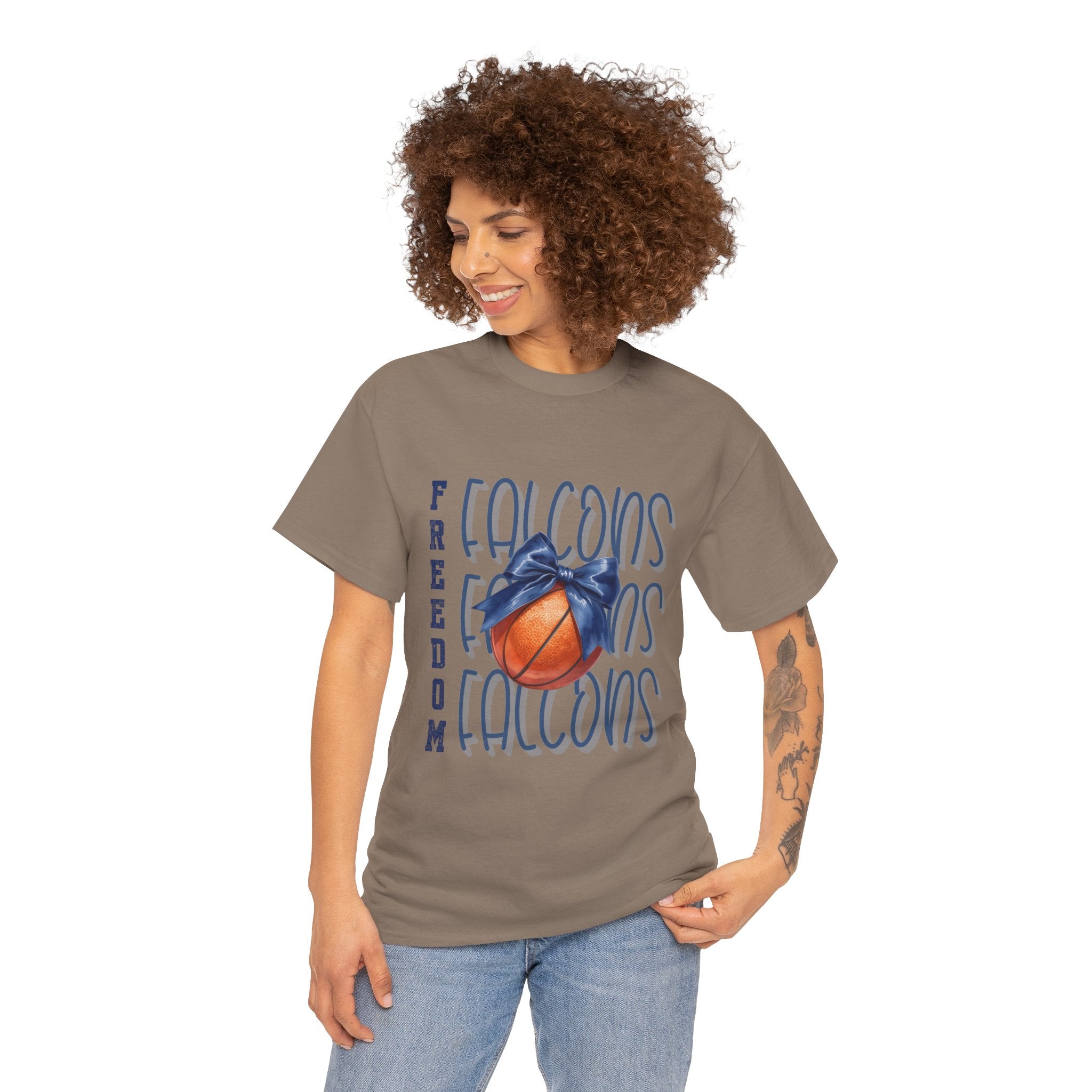 Freedom Falcon Basketball T-Shirt | Team Mascot Sports Tee