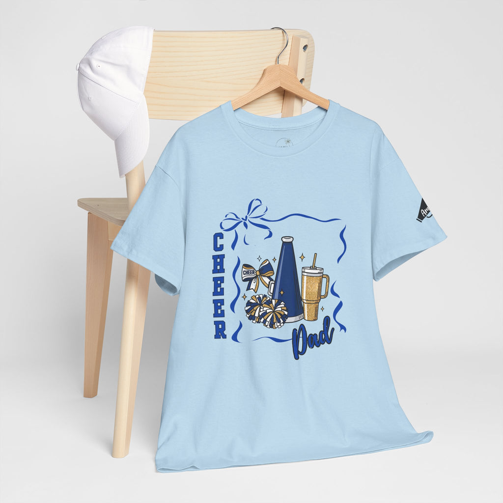 Cheer Dad T-Shirt | Pom Pom, Megaphone, Coffee Graphic