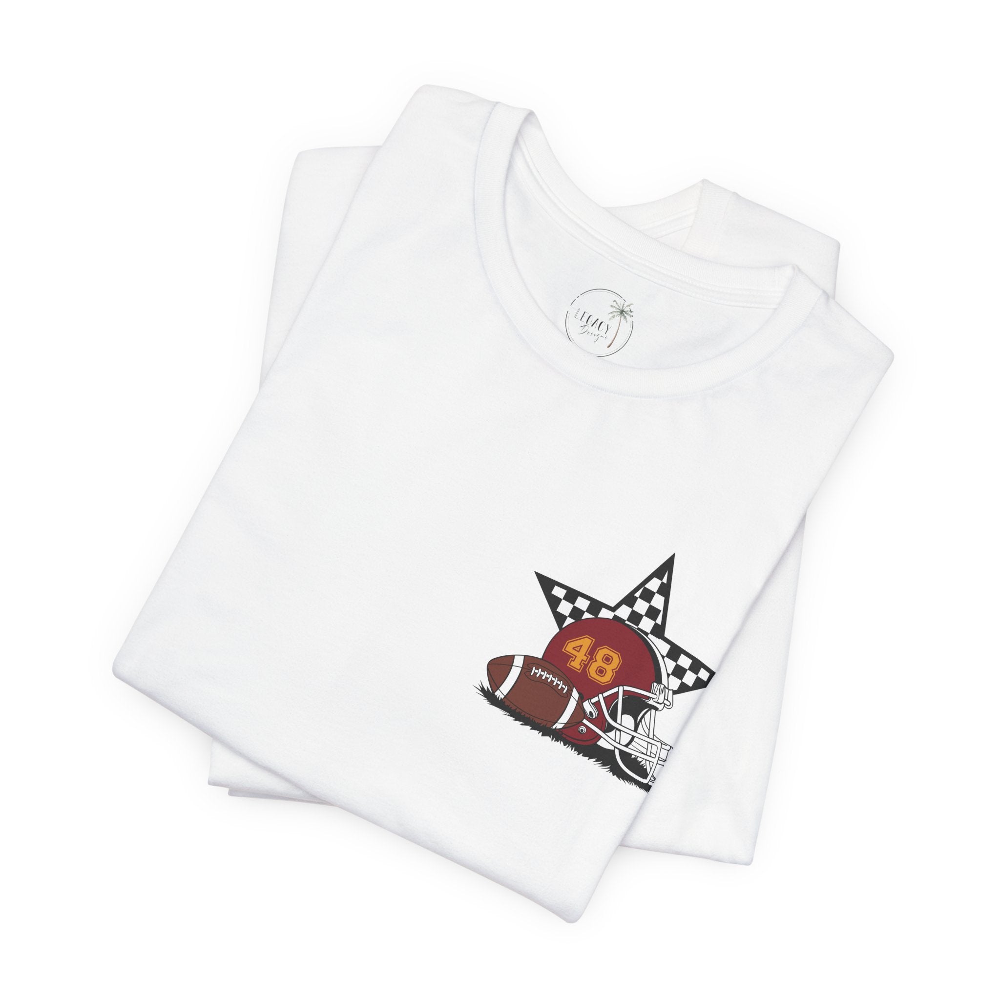 My Favorite Player Calls Me Mom Football T-Shirt | Proud Football Mom Tee | Game Day Shirt for Moms | Sports Mom Gift