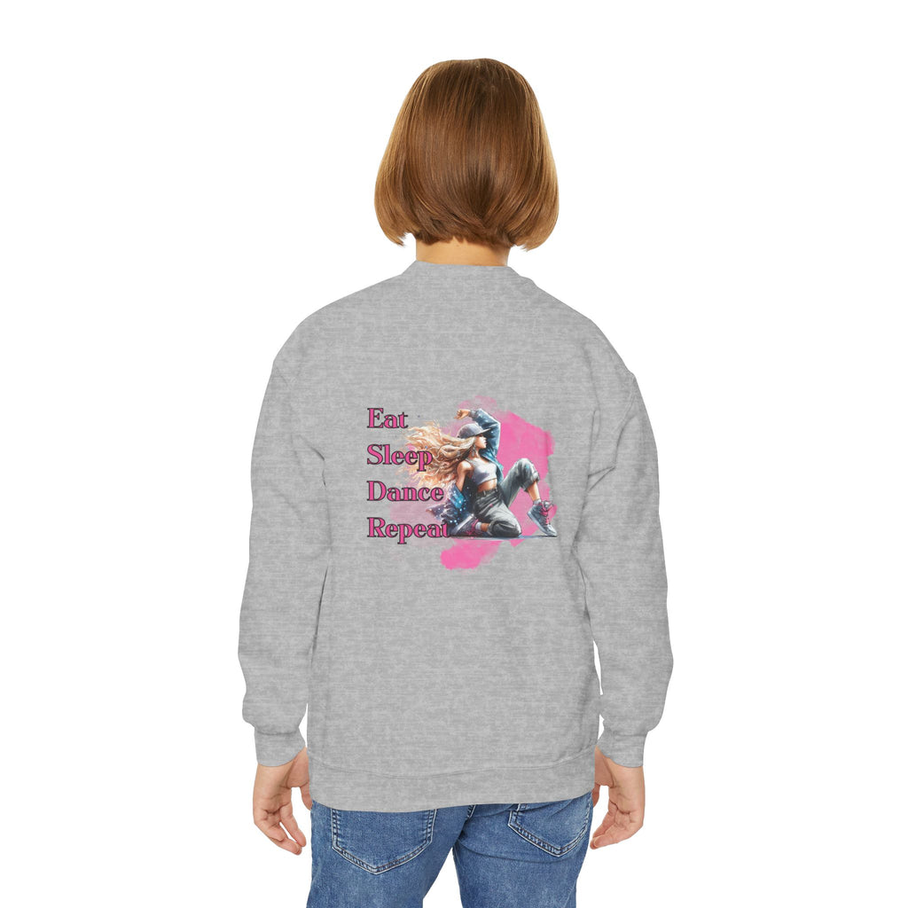 Custom Youth Dance Lovers Crewneck , Personalized Gift for Kids, Dance Sweatshirt, Fun Fashion for Youth, Kids' Activewear
