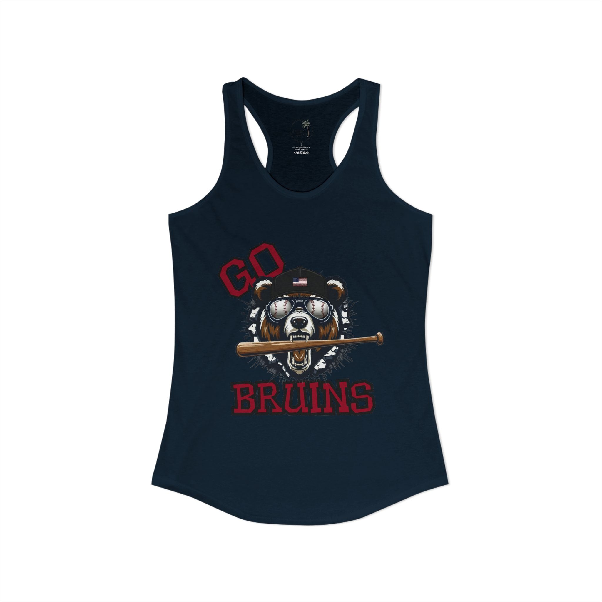 Bruins Baseball Women's Ideal Racerback Tank