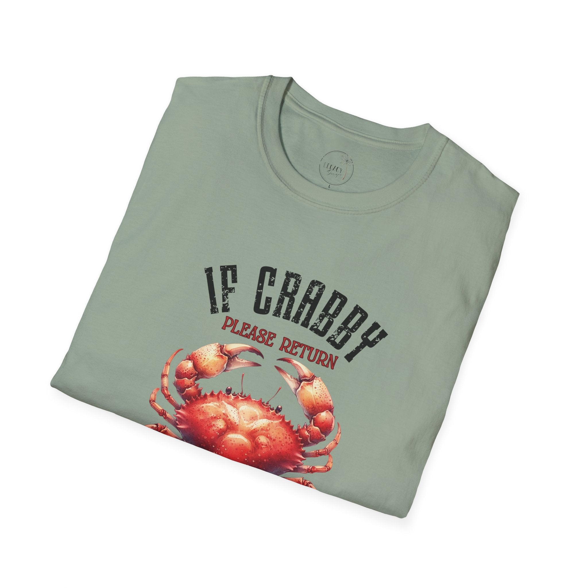 If Crabby Please Return to the Beach T-Shirt | Crab Graphic Tee