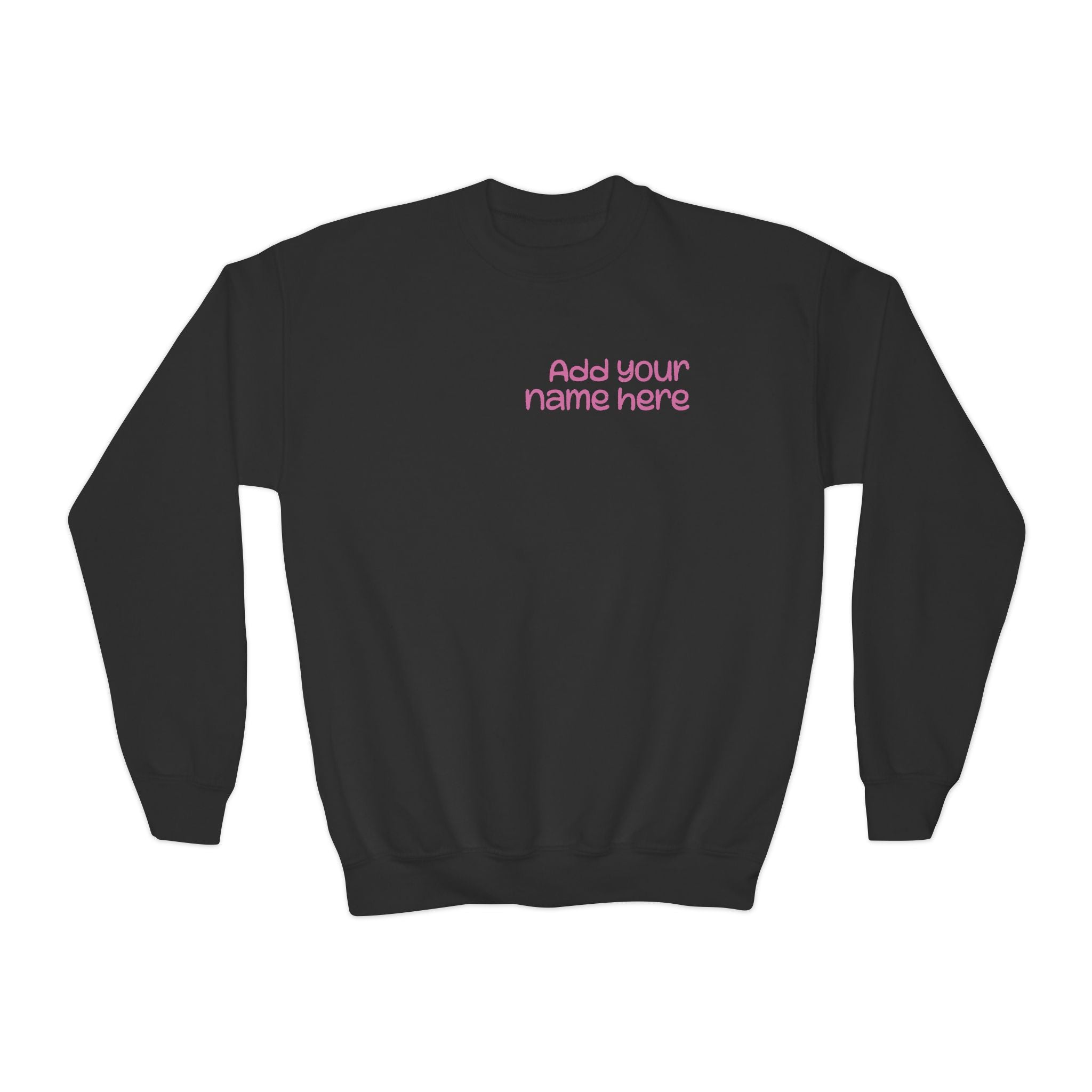 Custom Youth Dance Lovers Crewneck , Personalized Gift for Kids, Dance Sweatshirt, Fun Fashion for Youth, Kids' Activewear