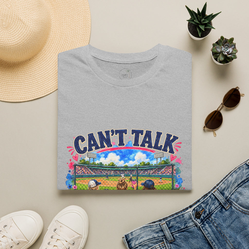 Can't Talk Game Changer T-Shirt | Baseball Field Dugout Design