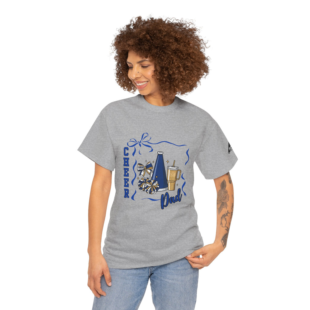 Cheer Dad T-Shirt | Pom Pom, Megaphone, Coffee Graphic