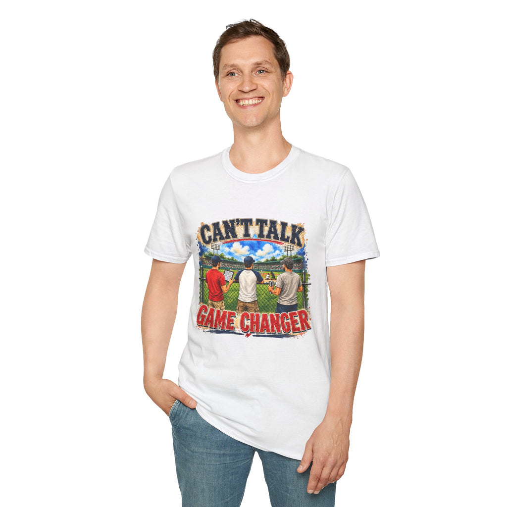 Can't Talk Game Changer T-Shirt | Baseball Field Scene
