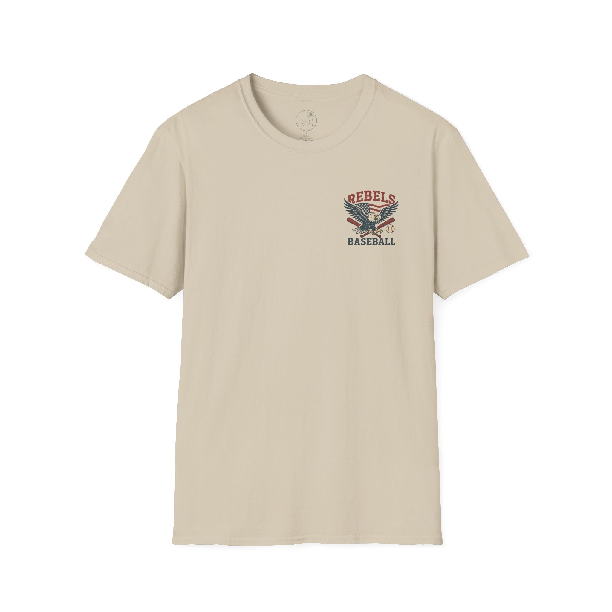 Rebels Eagle Baseball T-Shirt | Vintage Sports Team Shirt