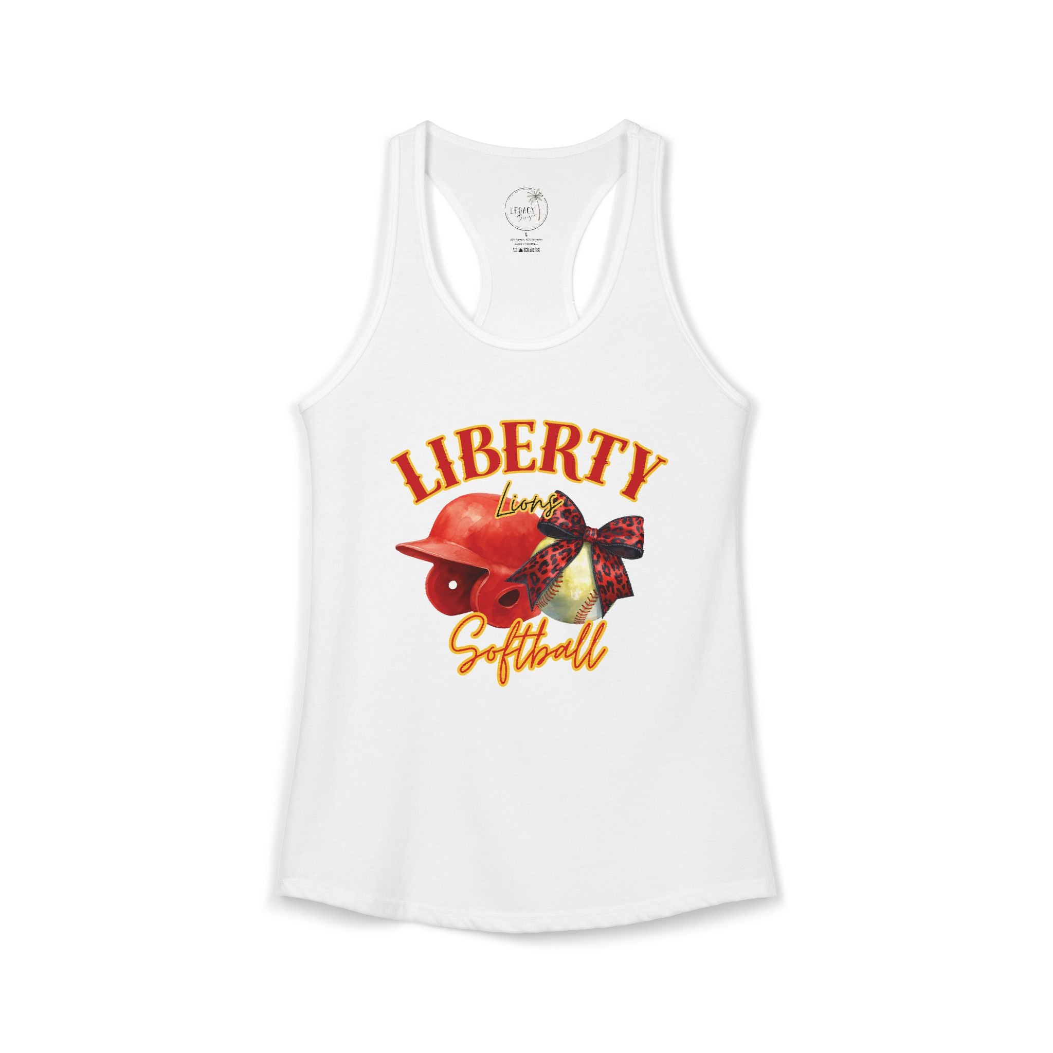 Liberty Lions Softball Women's Ideal Racerback Tank