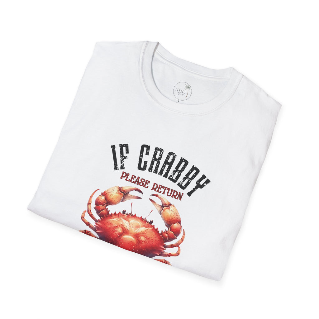If Crabby Please Return to the Beach T-Shirt | Crab Graphic Tee