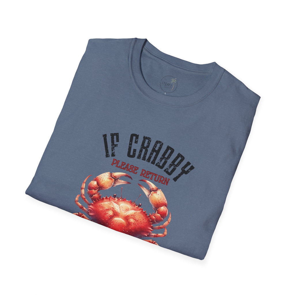 If Crabby Please Return to the Beach T-Shirt | Crab Graphic Tee
