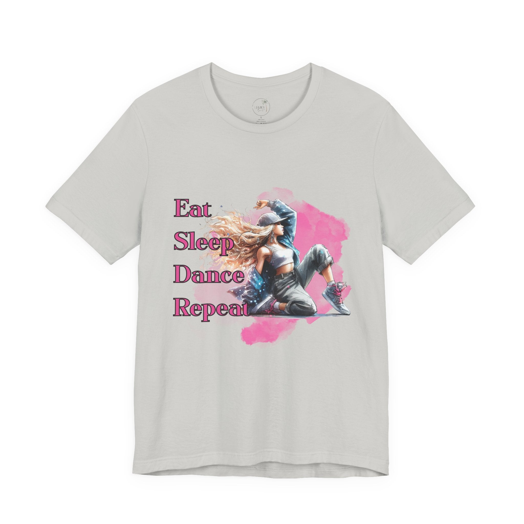 Eat Sleep Dance Repeat-Dance Lover's Unisex Tee, Gift for Dancers, Casual Dancewear, Festival Top, Unique Graphic Tee