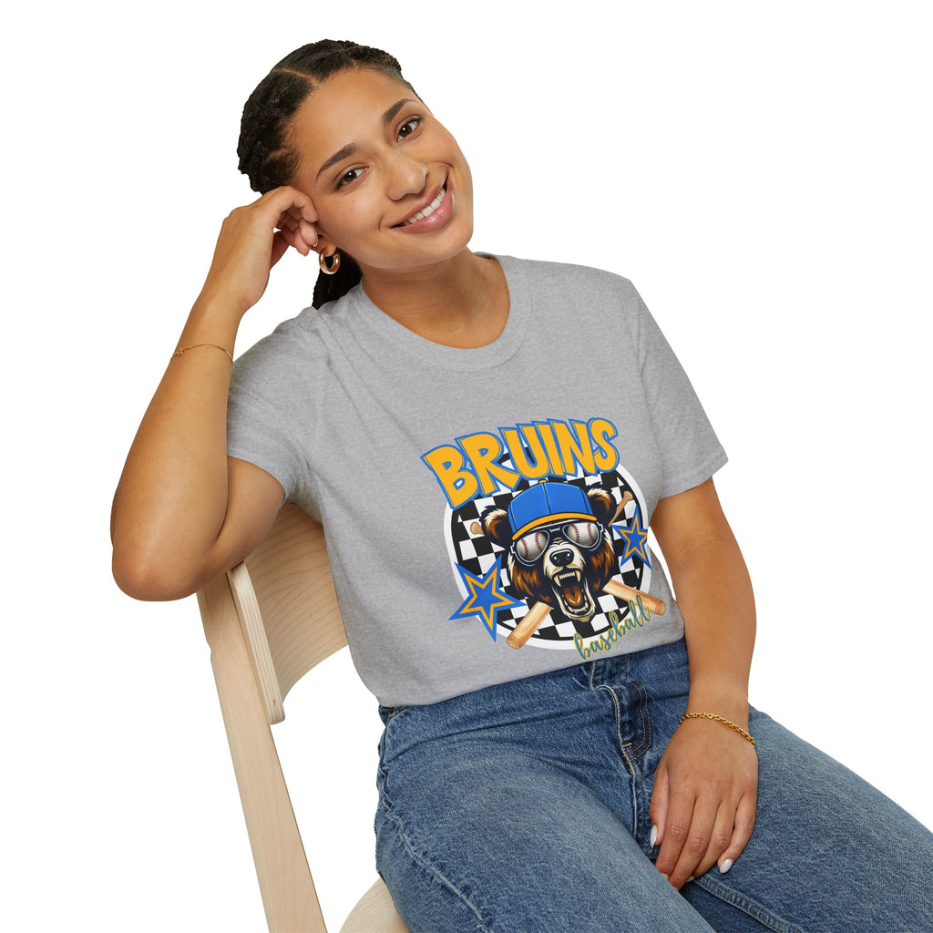 Bruins Bear Baseball T-Shirt | Vintage Mascot, Baseball Bats