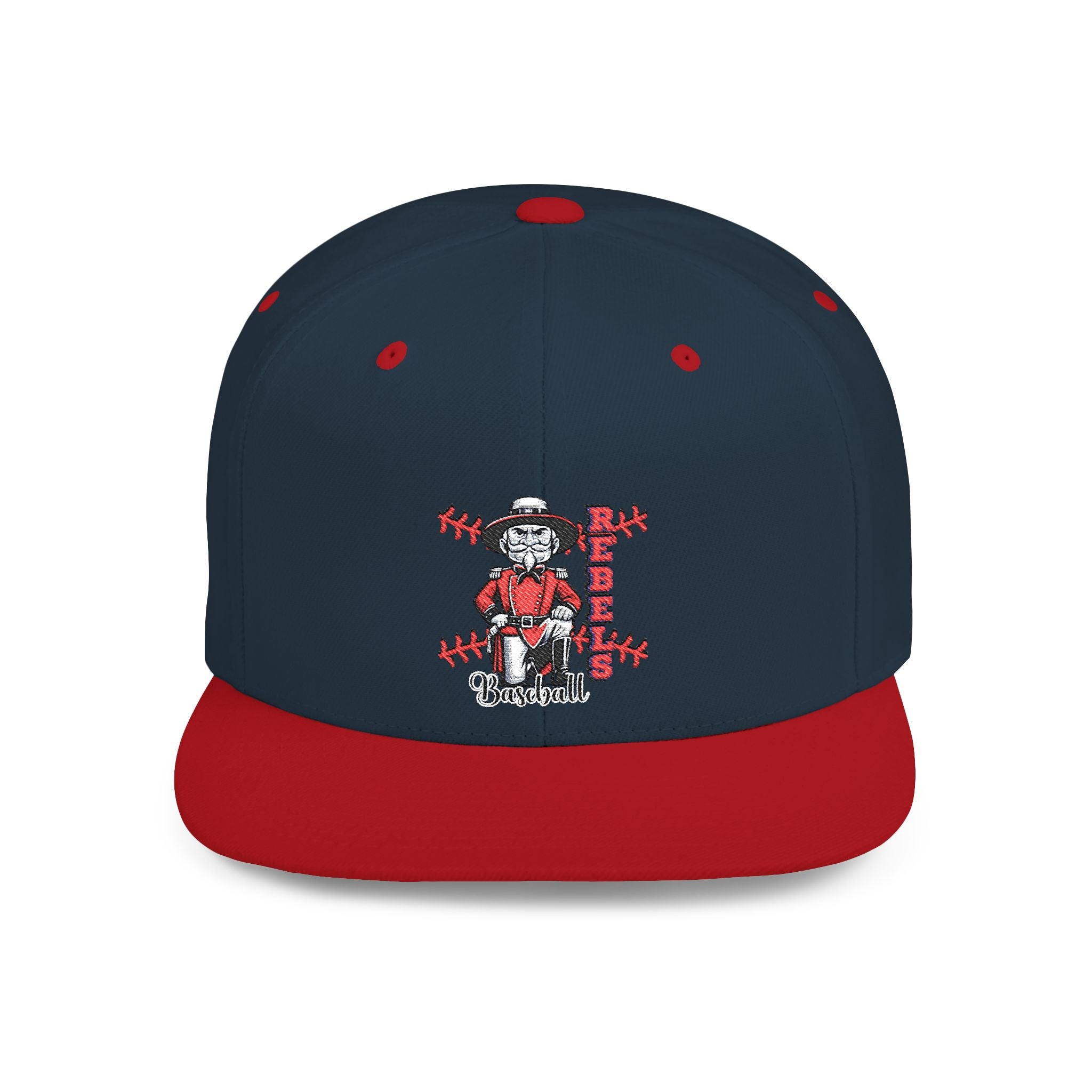 Rebels Baseball Flat Bill Snapback, Sports Mom/Dad, Game Day gear