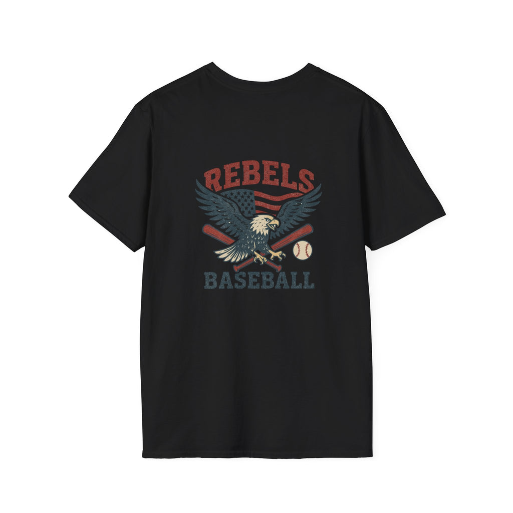 Rebels Eagle Baseball T-Shirt | Vintage Sports Team Shirt