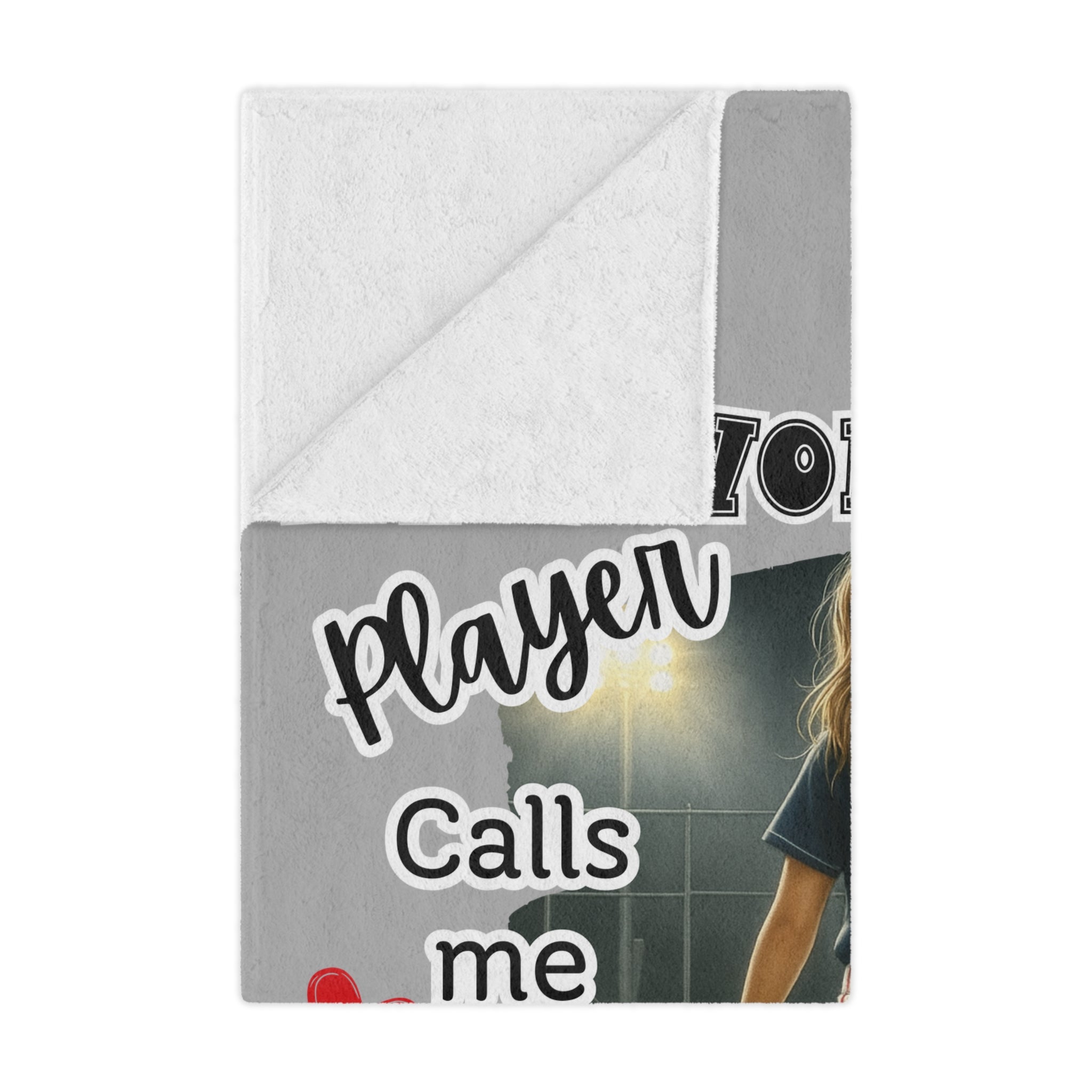 My Favorite Player Calls Me Mom Softball Blanket  Sports Mom Gift, Game Day Throw, Custom Softball Mom Blanket