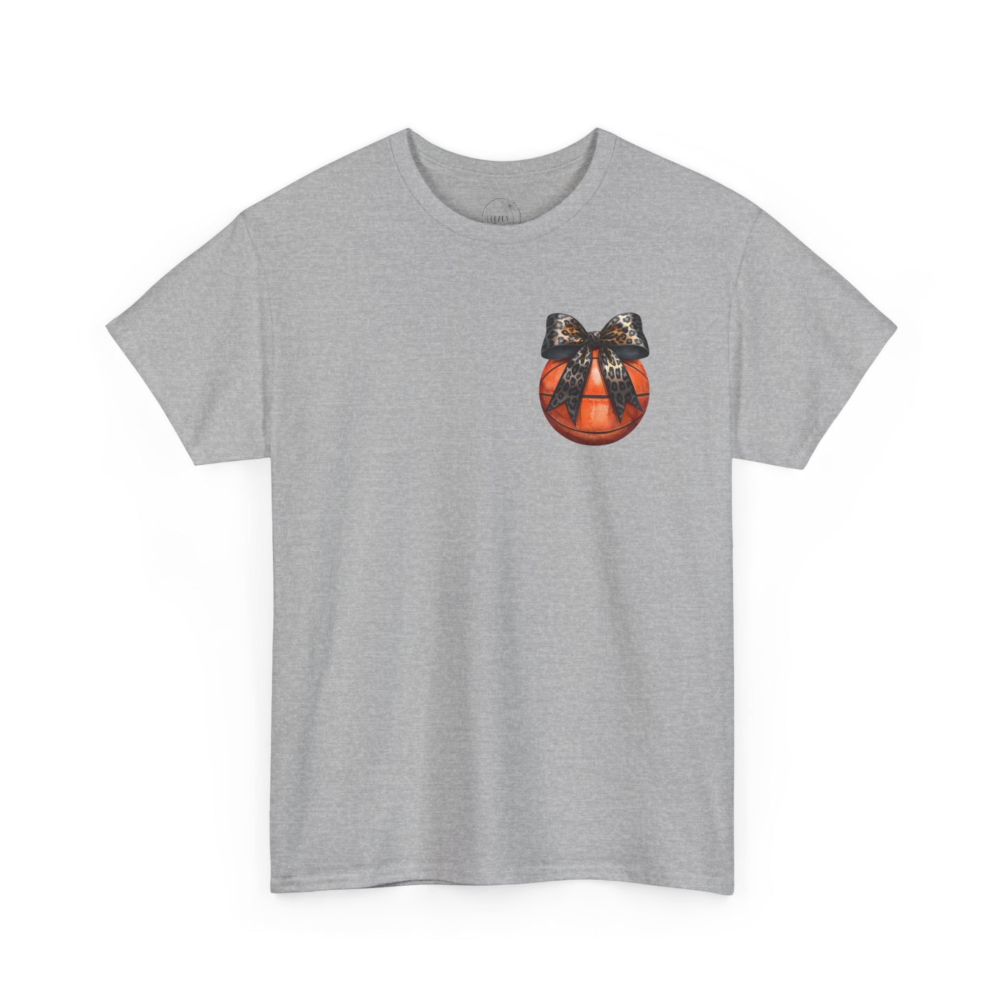 Basketball with Bow Tee | Spartans Script Back