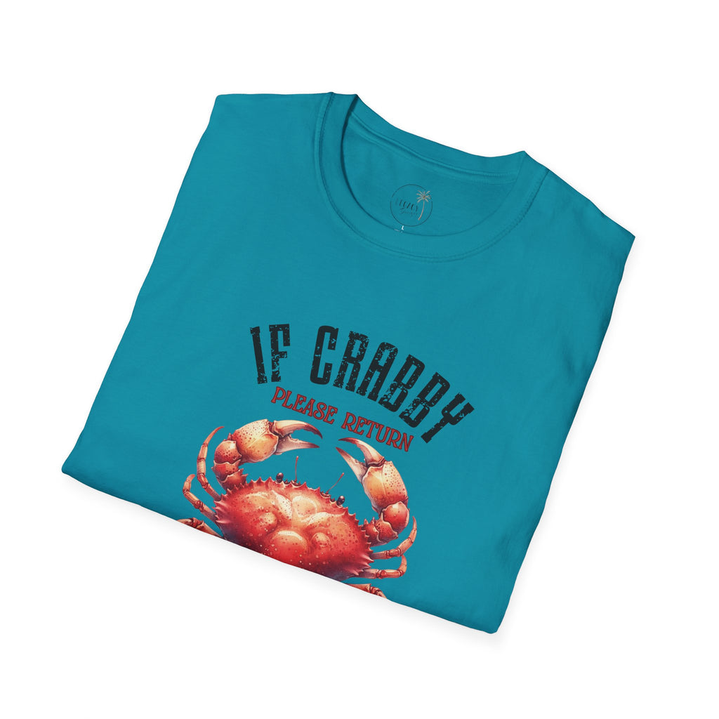 If Crabby Please Return to the Beach T-Shirt | Crab Graphic Tee