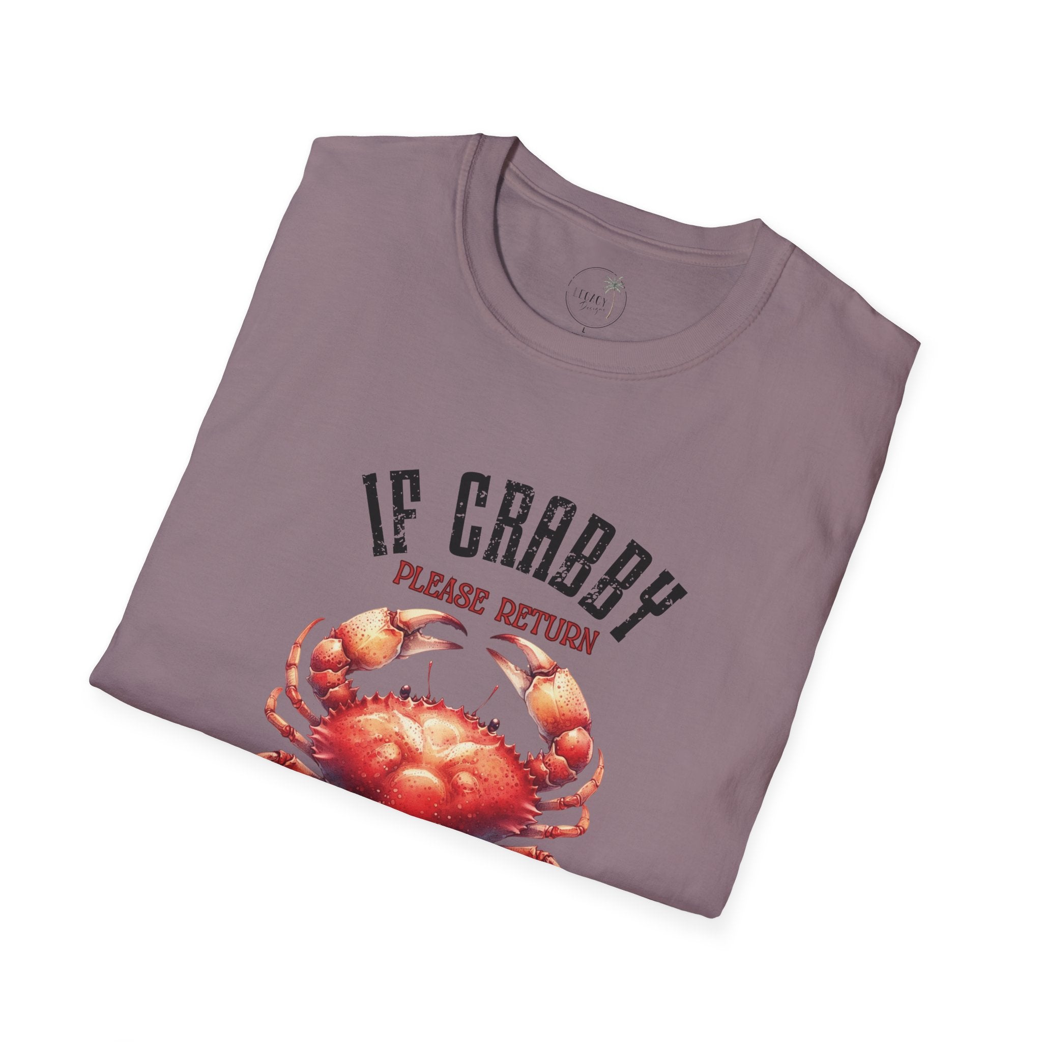 If Crabby Please Return to the Beach T-Shirt | Crab Graphic Tee