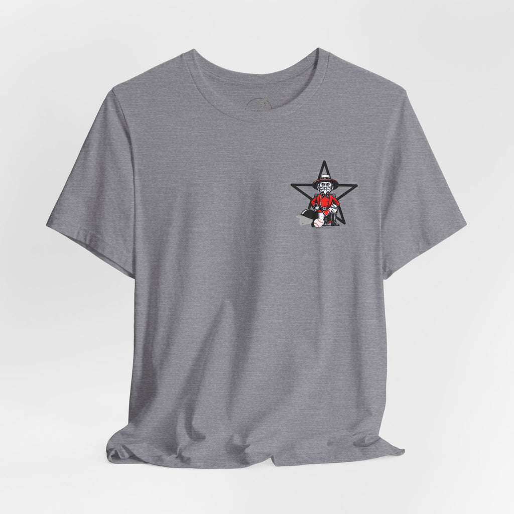 Rebel Baseball Tee, Unisex Short Sleeve Shirt, Graphic T-Shirt, Sporty Apparel, Casual Wear, Gift for Fans