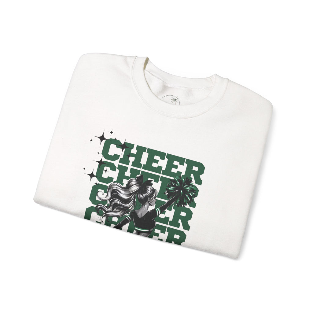 Cheer Black & Green Crewneck Sweatshirt, Cozy Sweatshirt for Cheer Fans, Ideal Gift for Sports Events, Unisex Warm Apparel, Great for [...]