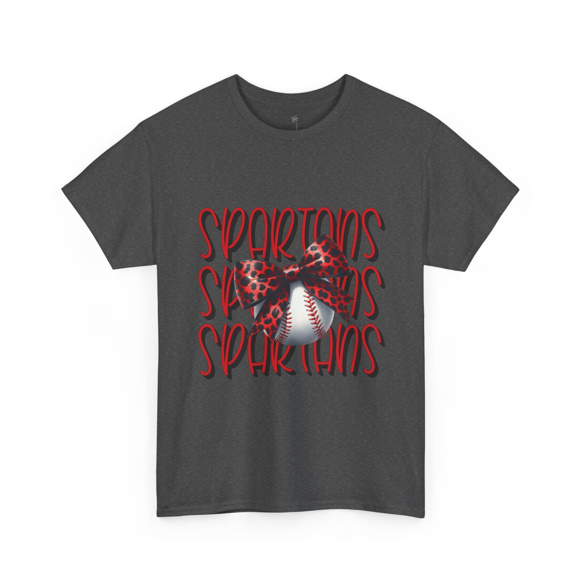 Spartans Baseball Tee | Leopard Bow Baseball Graphic