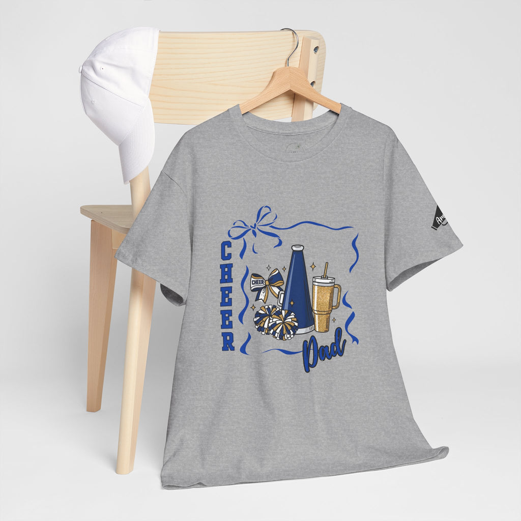 Cheer Dad T-Shirt | Pom Pom, Megaphone, Coffee Graphic