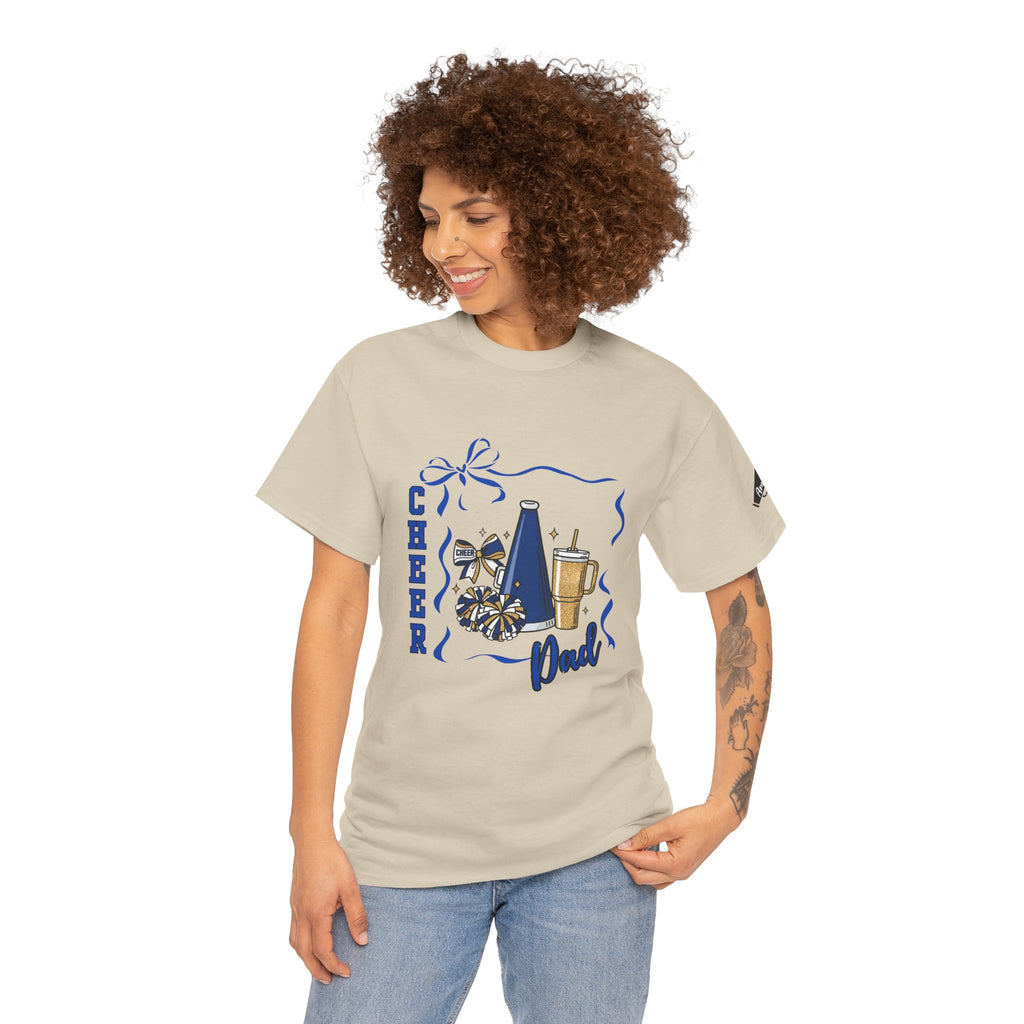 Cheer Dad T-Shirt | Pom Pom, Megaphone, Coffee Graphic