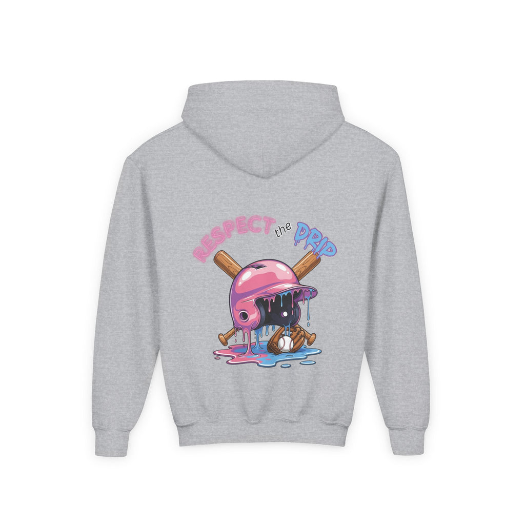 Respect the Drip Baseball Hoodie | Dripping Baseball Helmet Design