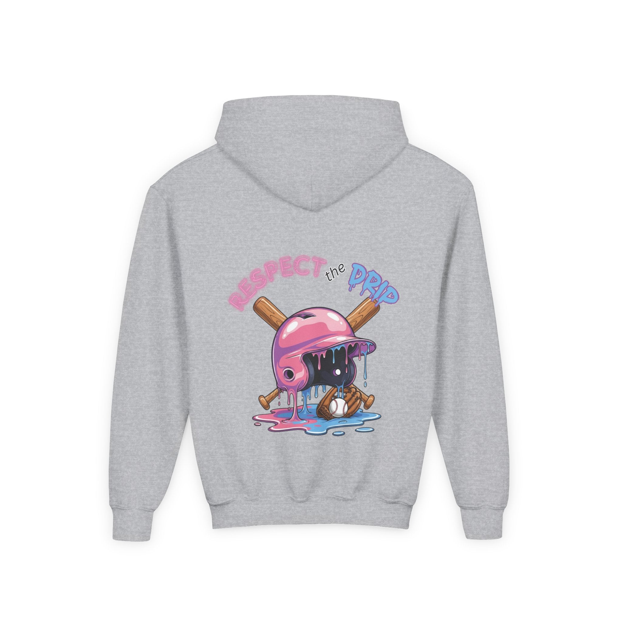 Respect the Drip Baseball Hoodie | Dripping Baseball Helmet Design