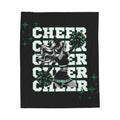Cheerleader Plush Blanket | Soft Throw for Team Spirit, Cheering Events, Sports Gifts, Comp Cheer, Cozy Throw