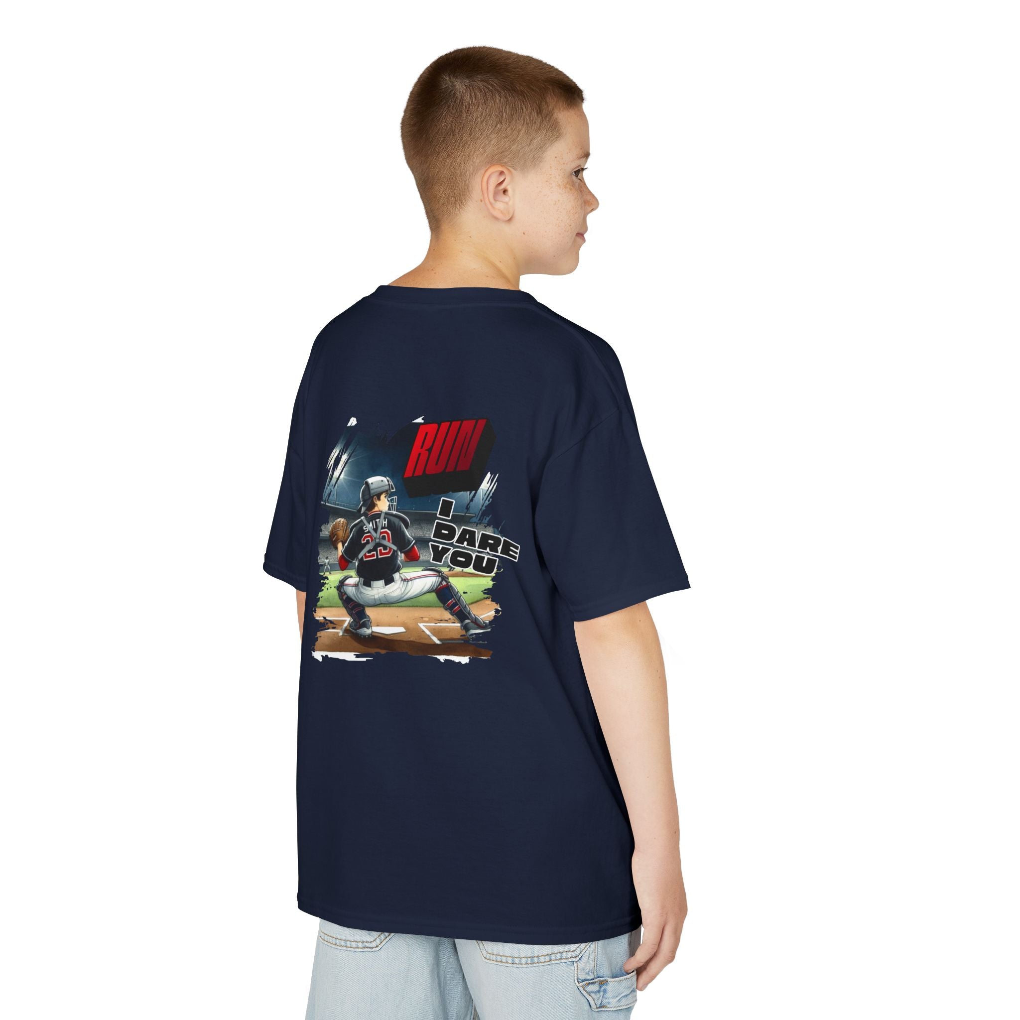 Baseball Catcher Kids Tee I Dare You Graphic tee