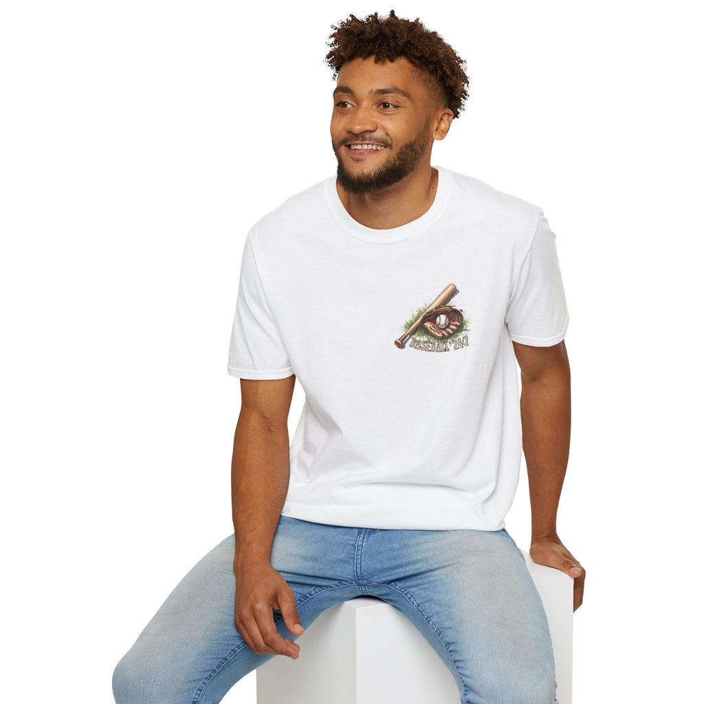 Vintage Baseball Shirt Built on Dirt and Dreams, Nostalgic Baseball Graphic Tee, Classic Fan Shirt, Dugout Scene Tee, Game Day Shirt