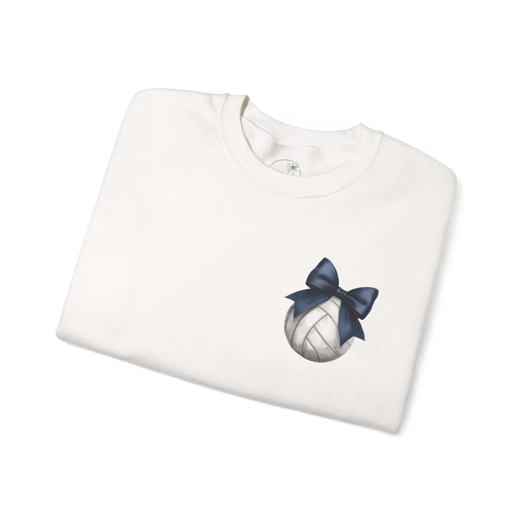 Falcons Freedom with Navy Bow Crewneck Sweatshirt