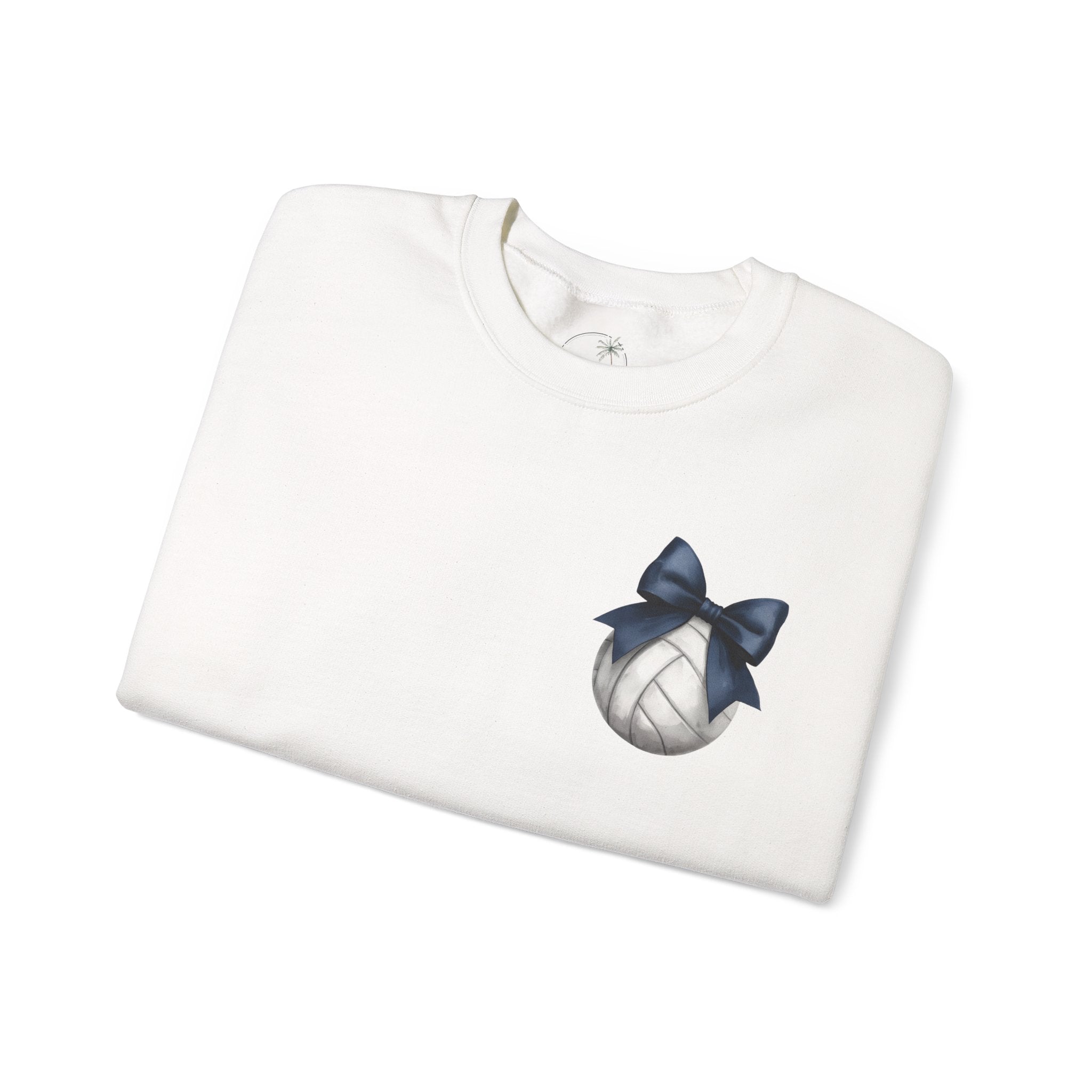 Falcons Freedom with Navy Bow Crewneck Sweatshirt