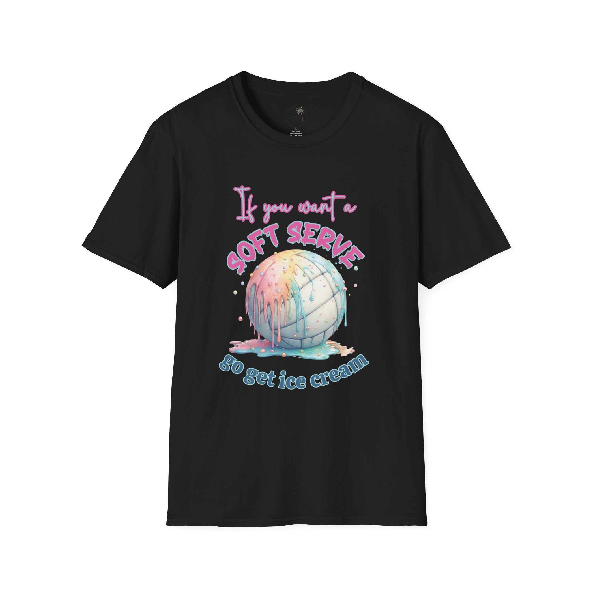 Soft Serve Volleyball Shirt, pastel ice cream graphic