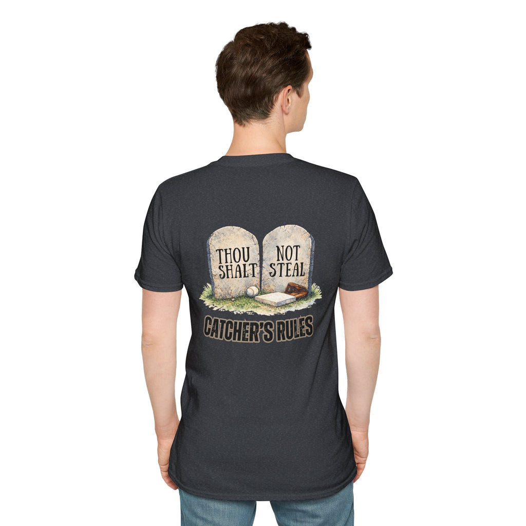 Thou Shalt Not Steal T-Shirt | Stone Tablets, Humor, Back Graphic