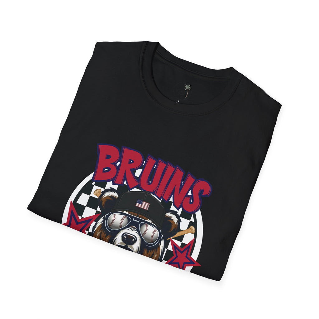 Bruins Baseball Bear T-Shirt | Vintage Helmet, Crossed Bats
