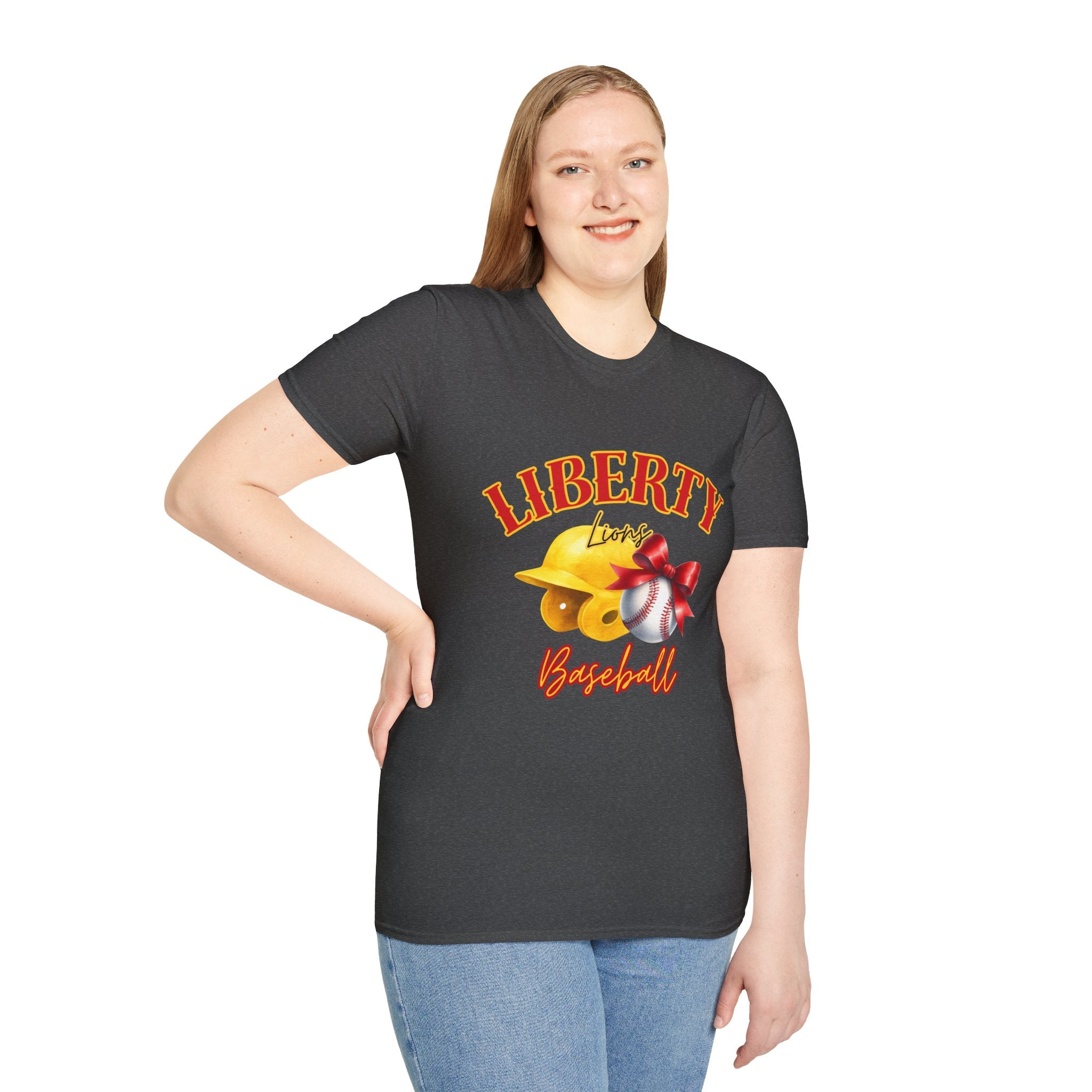 Liberty Lions Baseball T-Shirt — Adult Team Spirit Tee