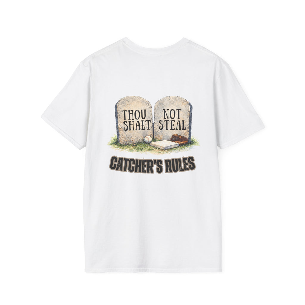 Thou Shalt Not Steal T-Shirt | Stone Tablets, Humor, Back Graphic