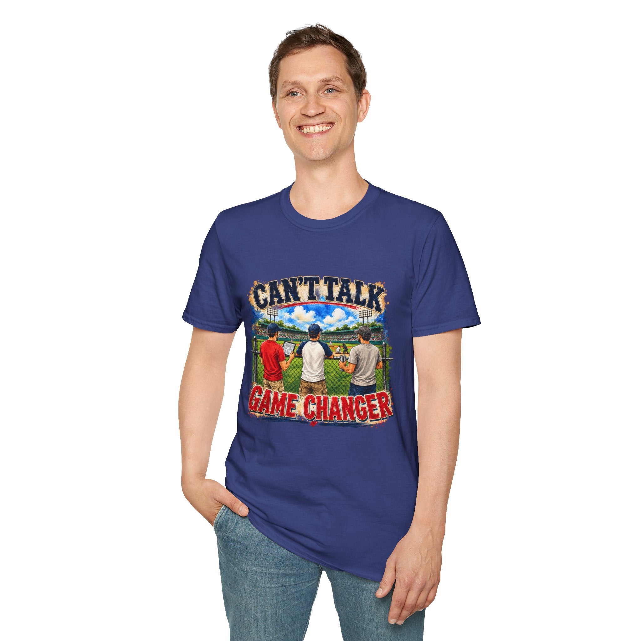 Can't Talk Game Changer T-Shirt | Baseball Field Scene
