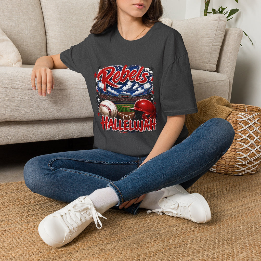 Rebels Baseball Graphic T-Shirt — 'Hallelujah' Team Spirit Tee