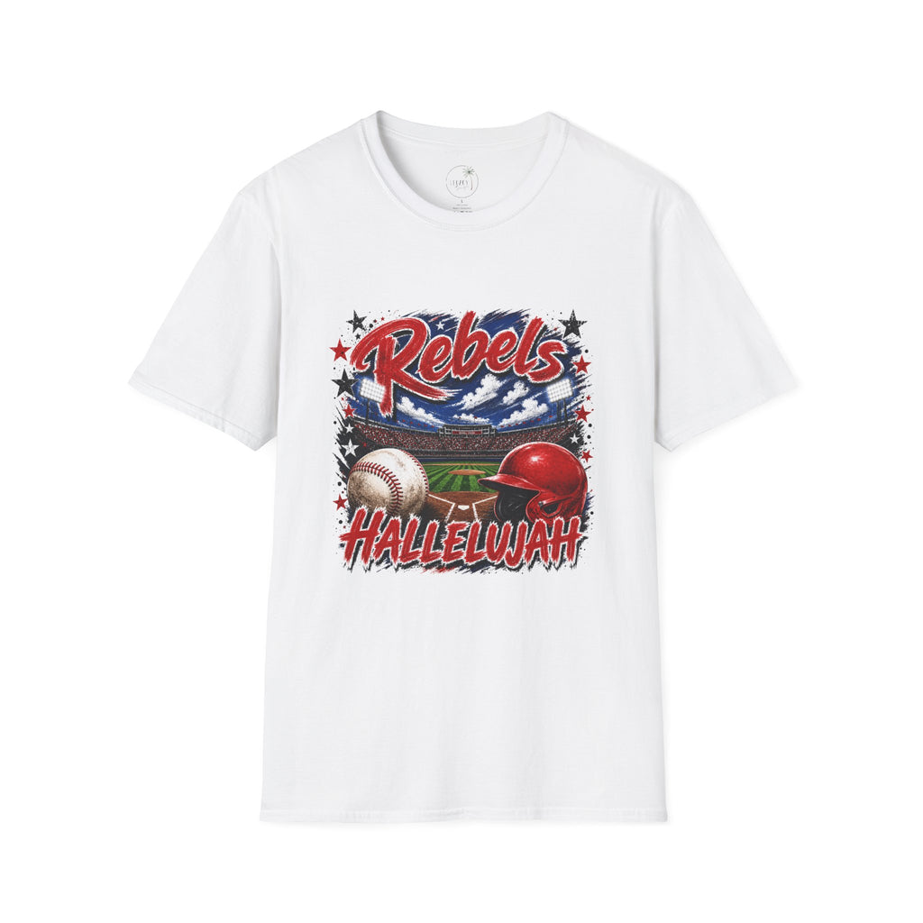 Rebels Baseball Graphic T-Shirt — 'Hallelujah' Team Spirit Tee