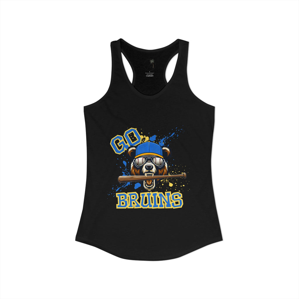 Go Bruins Baseball Women's Ideal Racerback Tank