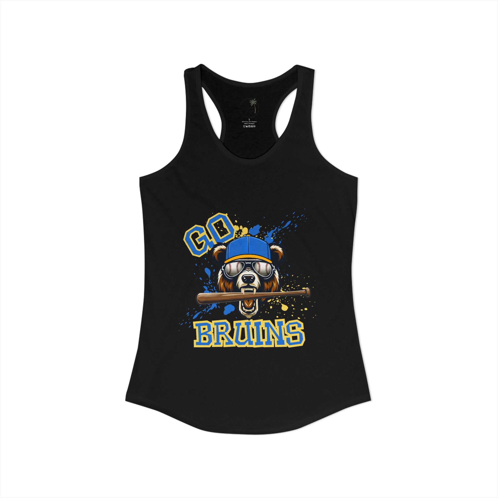 Go Bruins Baseball Women's Ideal Racerback Tank