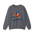 Go Falcons Basketball with Blue Bow Sweatshirt | Team Spirit Crewneck